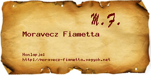 Moravecz Fiametta névjegykártya